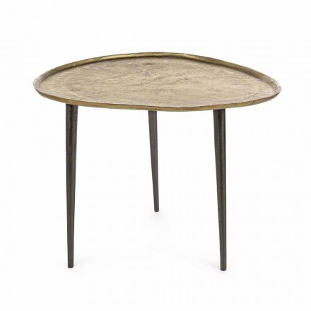 Homemotion Design Couchtisch mit Aluminiumplatte - Yamila Viadurini