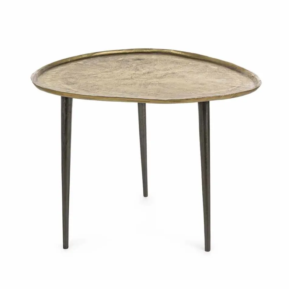 Homemotion Design Couchtisch mit Aluminiumplatte - Yamila Viadurini