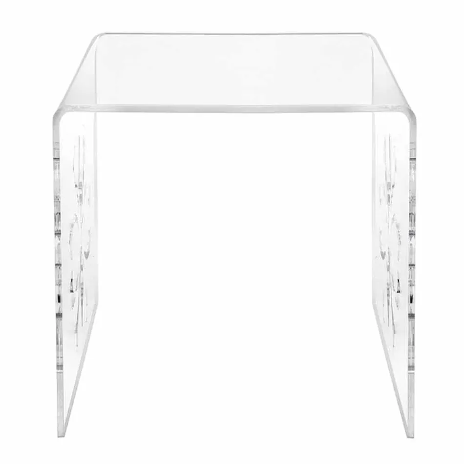 Designer-Couchtisch aus transparentem Plexiglas von Mandas Viadurini
