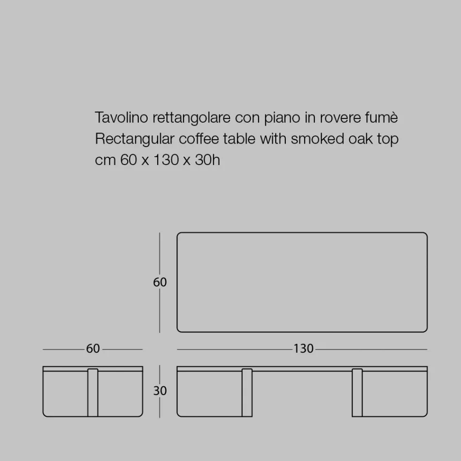 Luxuriöser Couchtisch aus farbigem Metall und Holzplatte – Anacleto Viadurini