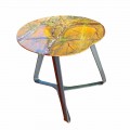 Couchtisch handgefertigt aus Marmor und Stahl Made in Italy - Prince
