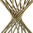 Couchtisch aus vergoldetem Eisen mit Spiegelplatte - Apricot Viadurini