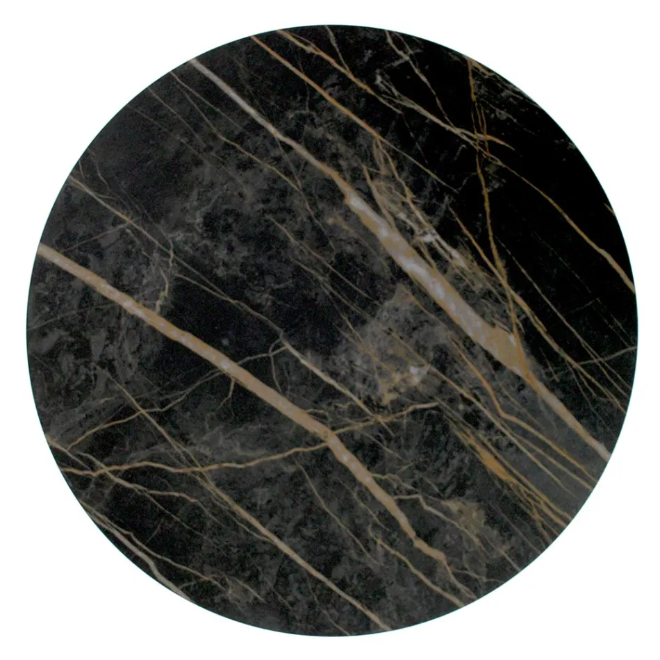 Couchtisch aus Steingut mit Stahlgestell, hergestellt in Italien – Aspira Viadurini