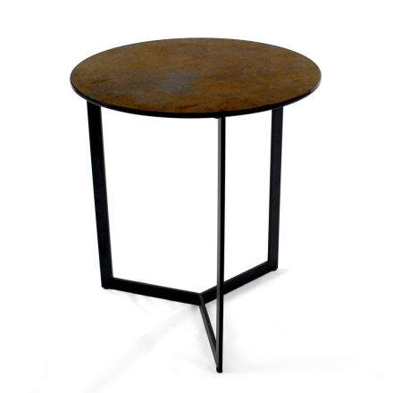 Couchtisch aus Steingut mit Stahlgestell, hergestellt in Italien – Aspira Viadurini