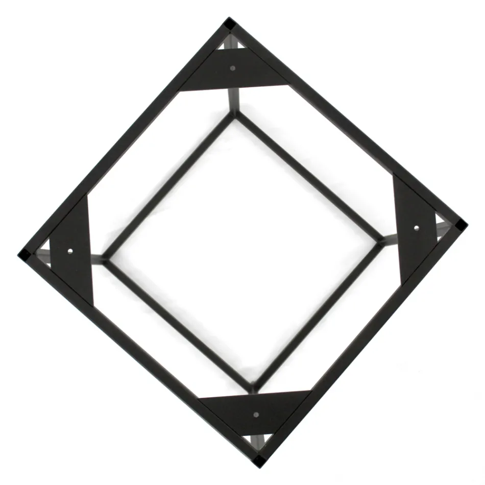 Couchtisch aus Steingut und Stahlgestell, hergestellt in Italien – Birba Viadurini