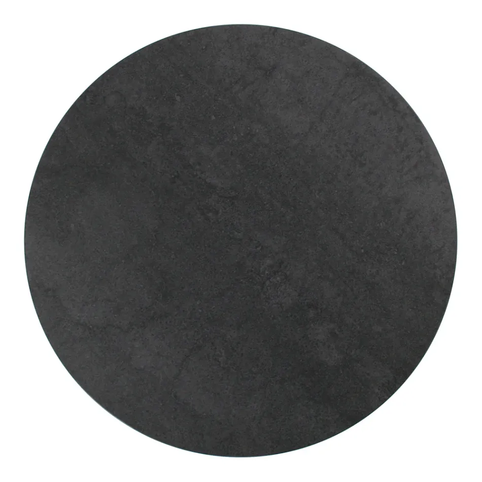 Couchtisch aus Porzellan-Grès und rundem Sockel, hergestellt in Italien – Tullia Viadurini