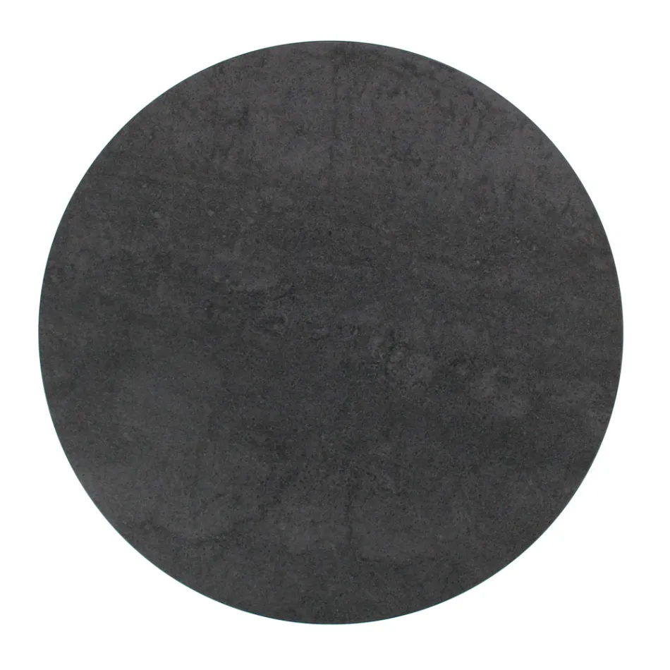 Couchtisch aus rundem Steingut und Sockel mit 3 Halbmonden, hergestellt in Italien – Arepa Viadurini