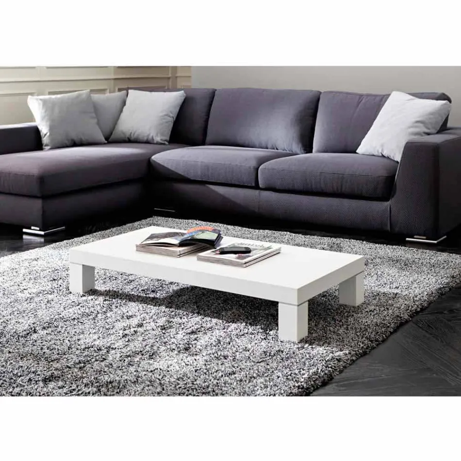 HPL Couchtisch mit Metallbeinen Made in Italy - Nebbiolo Viadurini