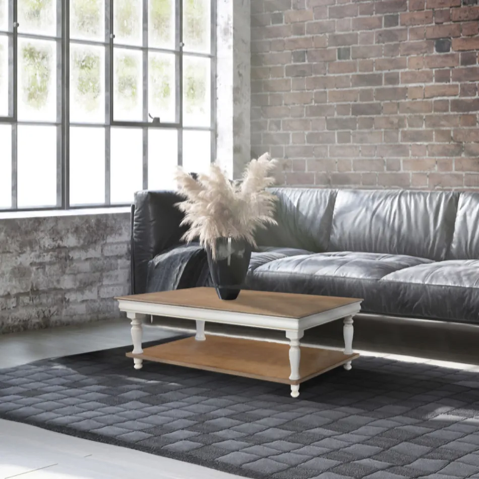 Couchtisch aus massivem Buchenholz, hergestellt in Italien – Frigg Viadurini