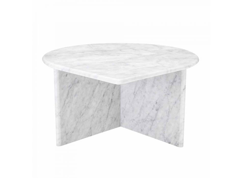 Couchtisch in weißem Carrara-Marmor Format von 3 Stück - Marsala