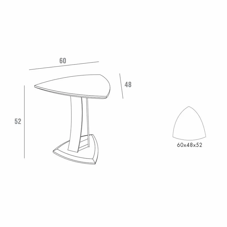 Couchtisch in lackiertem Mdf Made in Italy, Hohe Qualität - Lisa Viadurini