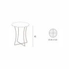 Metall Couchtisch mit Behälter Tablett Made in Italy - Numbo Viadurini