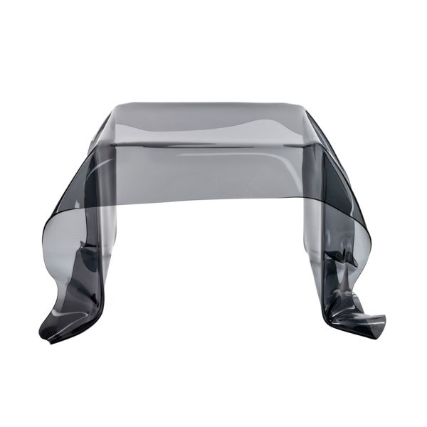 Handbespannter couchtisch aus plexiglas, hergestellt in italien – pippo