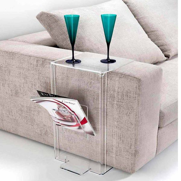 Designer wohntisch aus transparentem pmma, quero vas
