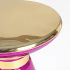 Couchtisch aus Glas und elegantem vermessingtem Stahl - Torige Viadurini