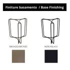 Couchtisch und Sockel aus Glas mit 3 Halbmonden, hergestellt in Italien – Arepa Viadurini