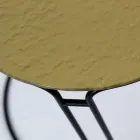 Couchtisch aus Glas und rundem Sockel, hergestellt in Italien – Tullia Viadurini