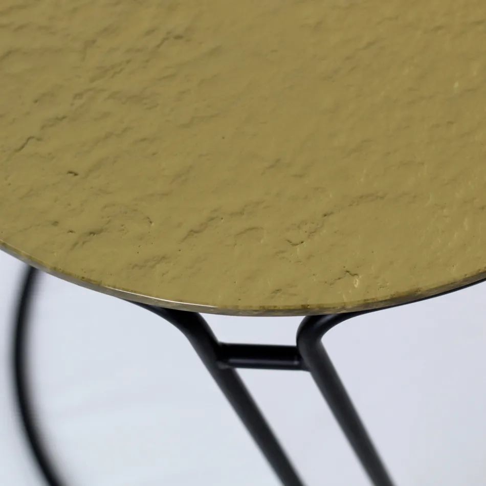 Couchtisch aus Glas und rundem Sockel, hergestellt in Italien – Tullia Viadurini