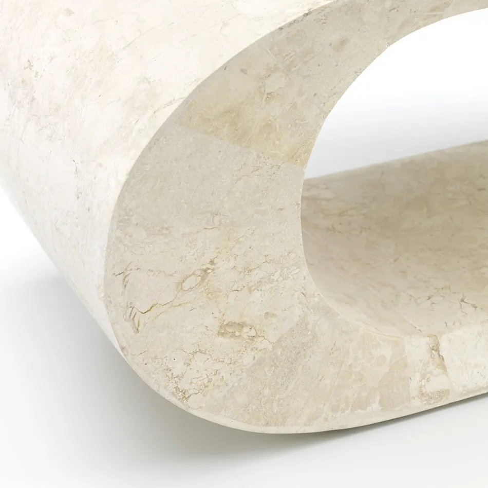 Fossil Stone Couchtisch/TV-Ständer – Jasper Viadurini