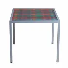 Modernes Kaffee Metall 50x50cm Wohnzimmer Nina, made in Italy Viadurini