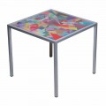 Modernes Kaffee Metall 50x50cm Wohnzimmer Nina, made in Italy