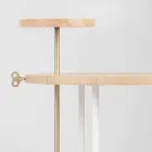 Moderner Couchtisch mit runder Eschenplatte Made in Italy - Velino Viadurini