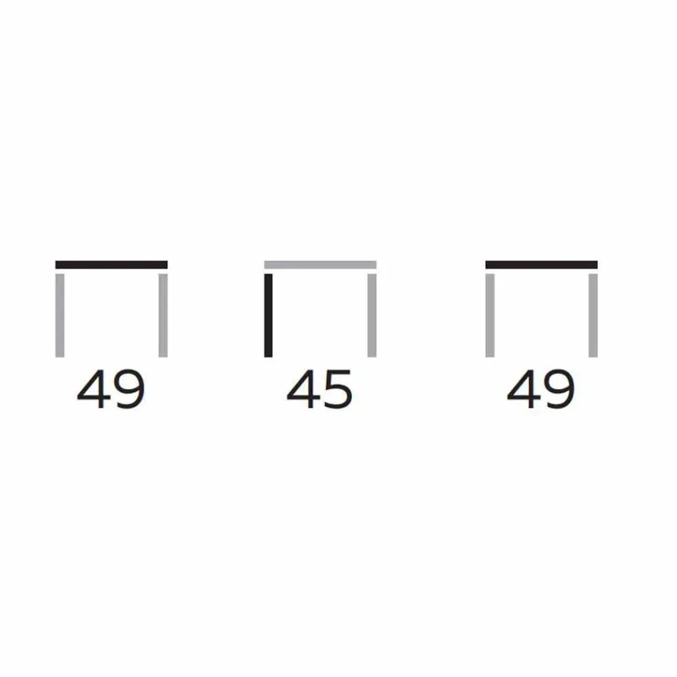 Moderner Couchtisch mit runder Platte in Gres Made in Italy - Stuttgart Viadurini
