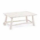 Homemotion Moderner Couchtisch in gebleichten Teakholzzweigen - Bambus Viadurini