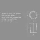 Moderner runder Couchtisch aus hochwertigem Metall und Marmor – Raphael Viadurini