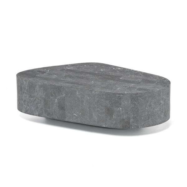 Moderner couchtisch in fossilsteinform – bowie