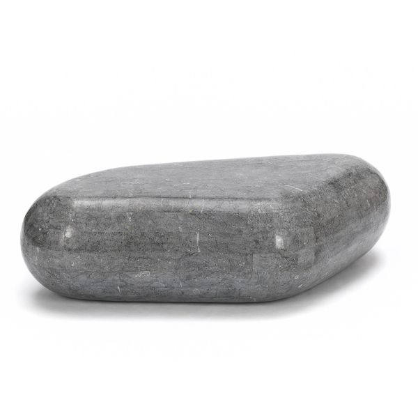 Ovaler couchtisch aus modernem fossilstein – avenue