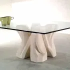 Kaffeetisch Platz Kaffee in petra und Kristall, modernes Design Kos Viadurini