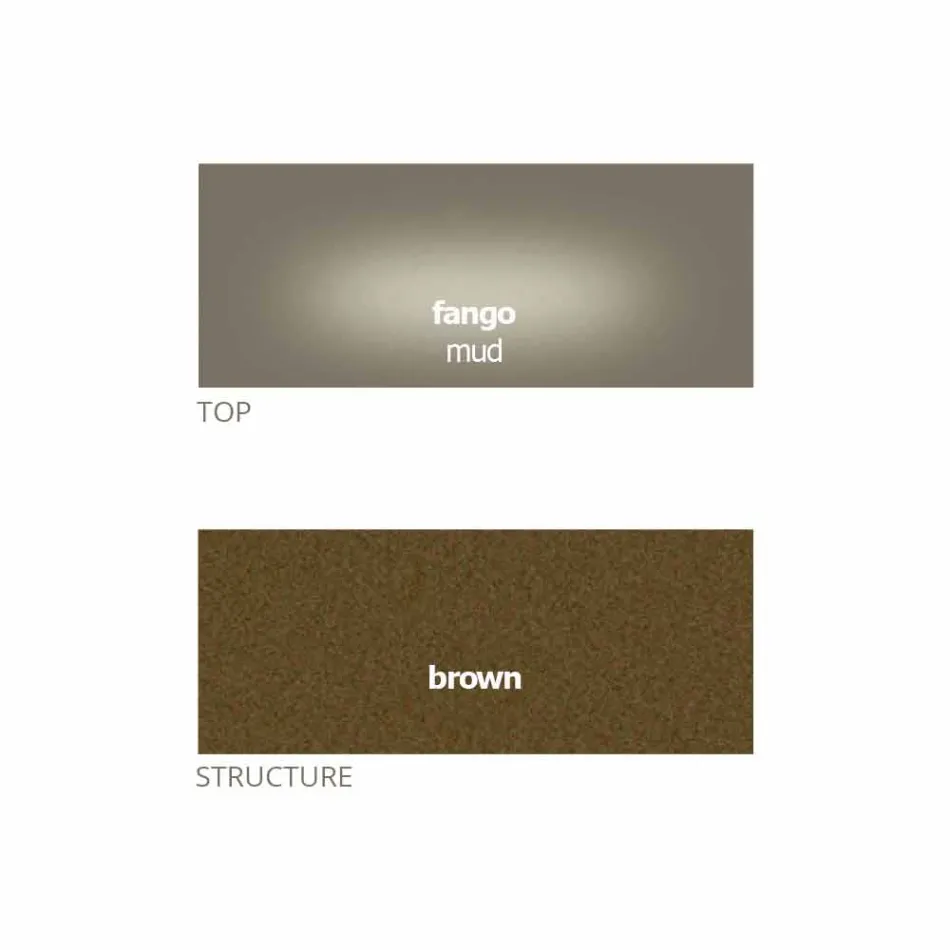 Runder Couchtisch mit Kristallplatte Made in Italy - Indio Viadurini