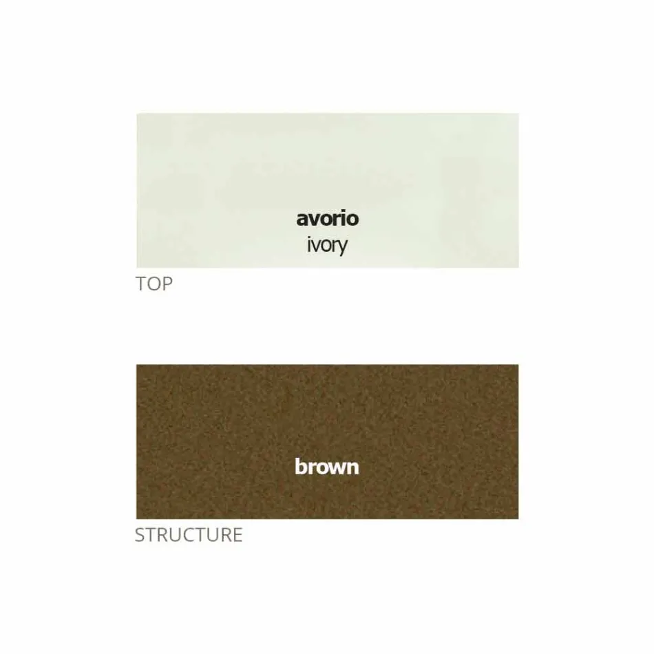 Runder Couchtisch mit Kristallplatte Made in Italy - Indio Viadurini