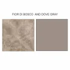 Runder Design-Couchtisch aus Steinzeug und Esche Made in Italy - Bering Viadurini