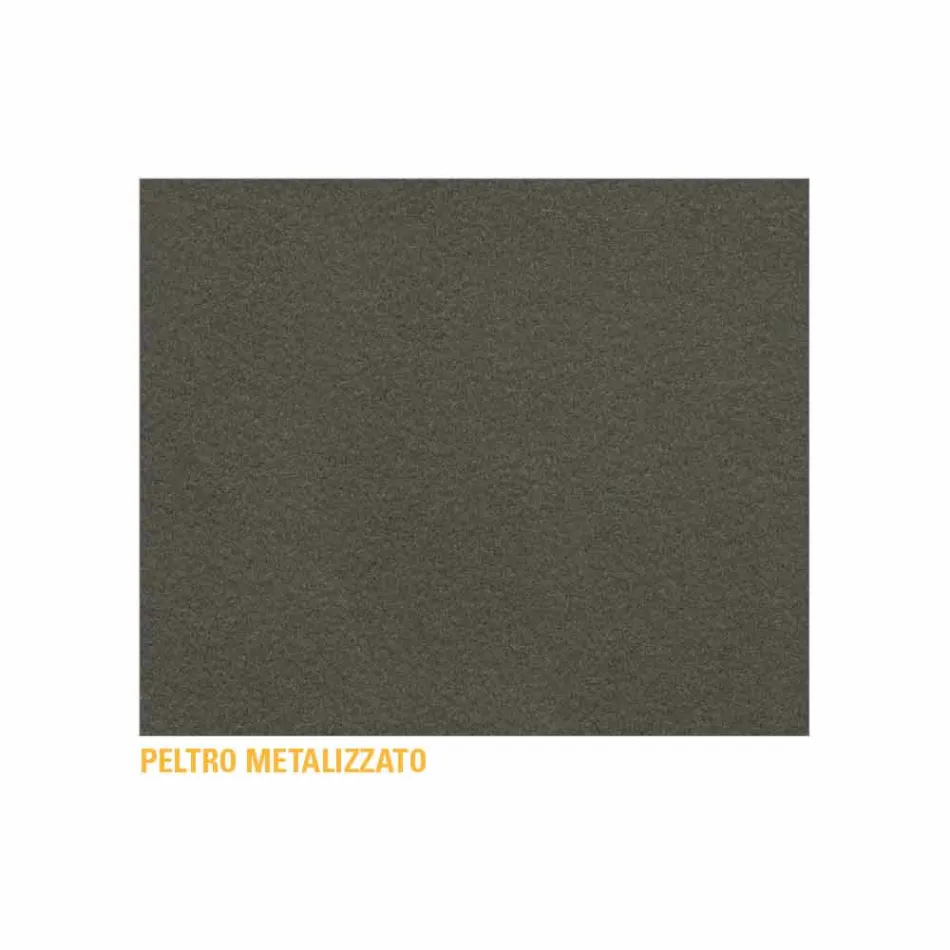 Luxus runder Couchtisch aus lackiertem Metall Made in Italy - Mina Viadurini