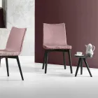 Runder Couchtisch aus schwarz grau lackiertem Holz Made in Italy - Stuttgart Viadurini