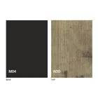 Transformator Tisch aus Holz und Stahl Made in Italy - Demetro Viadurini