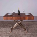 Verwandelnder Couchtisch aus Holz und Metall Made in Italy - Patroclo