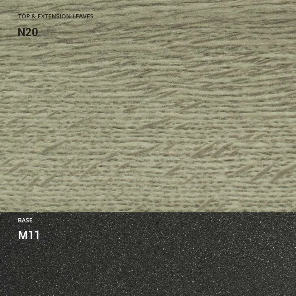 Wandelbarer Couchtisch aus Holz und Metall, Made in Italy - Sanrocco Viadurini