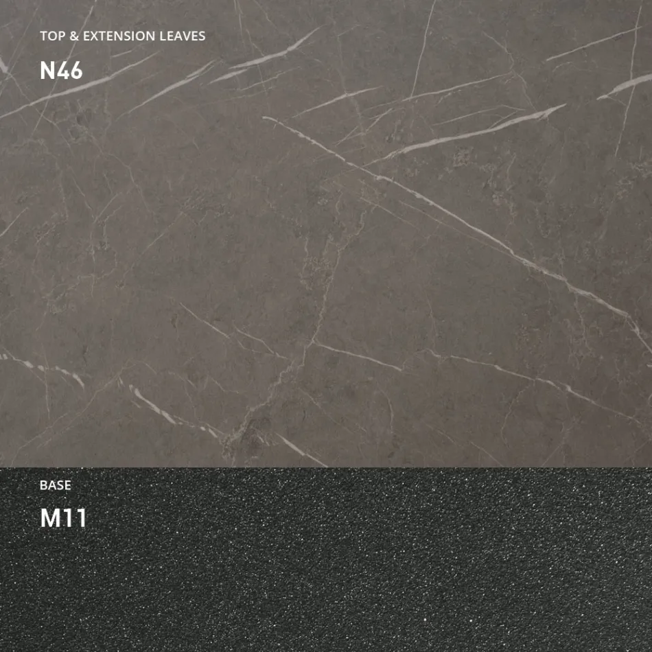 Wandelbarer Couchtisch aus Holz und Metall, Made in Italy - Sanrocco Viadurini