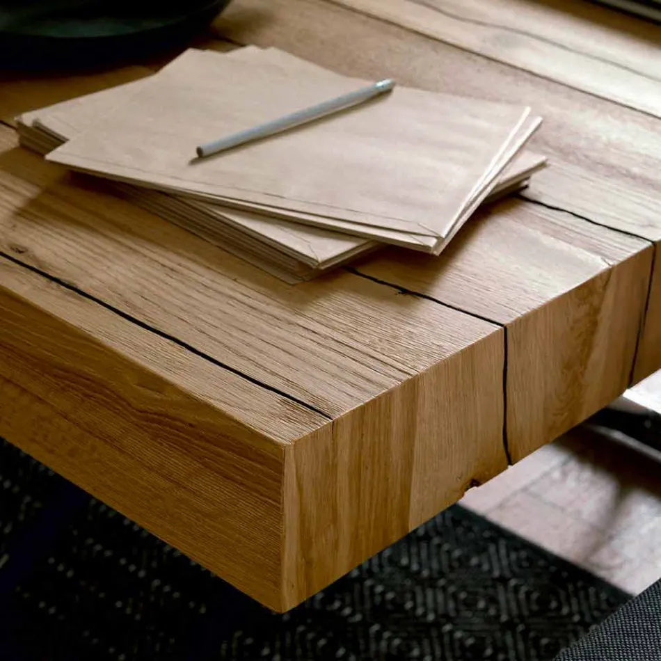 Transformierbarer Couchtisch aus Massivholz Made in Italy - Trabucco Viadurini