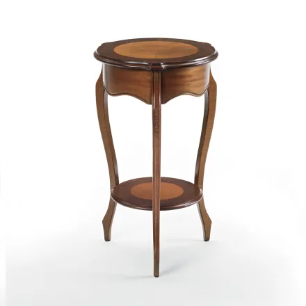 Wohnzimmer-Couchtisch mit patinierter Kirscheinlage, hergestellt in Italien – Irno Viadurini