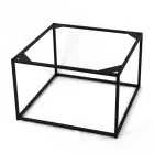 Couchtisch aus Steingut und Stahl, hergestellt in Italien – Birba Viadurini