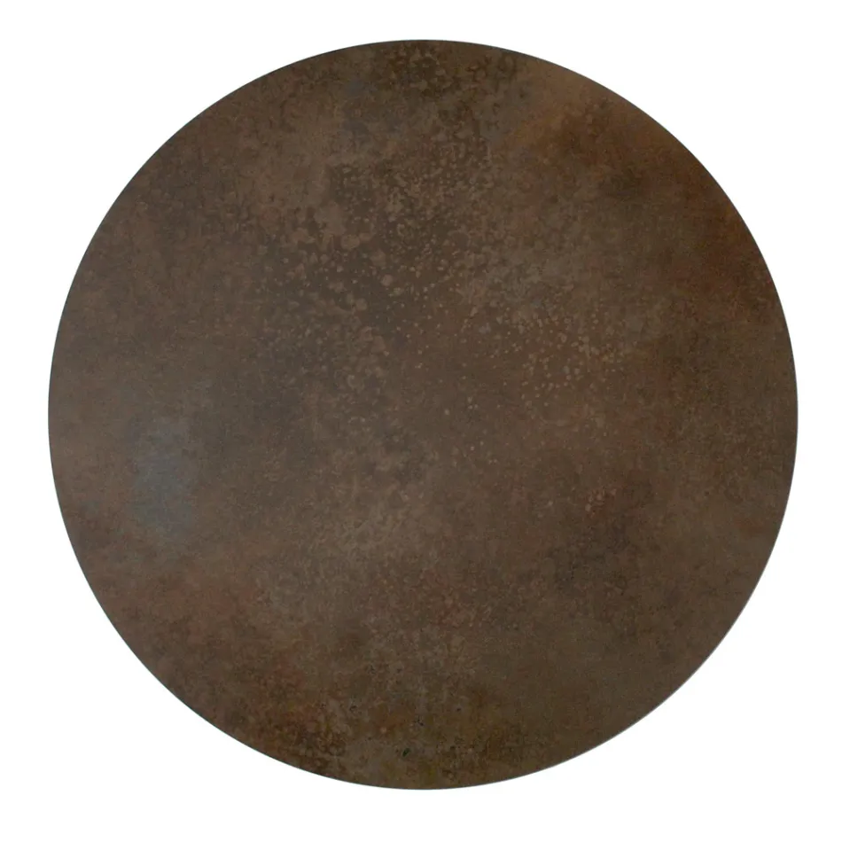 Couchtisch mit runder Platte und Sockel, hergestellt in Italien – Tullia Viadurini