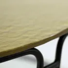 Couchtisch mit Glasplatte und rundem Sockel, hergestellt in Italien – Tullia Viadurini