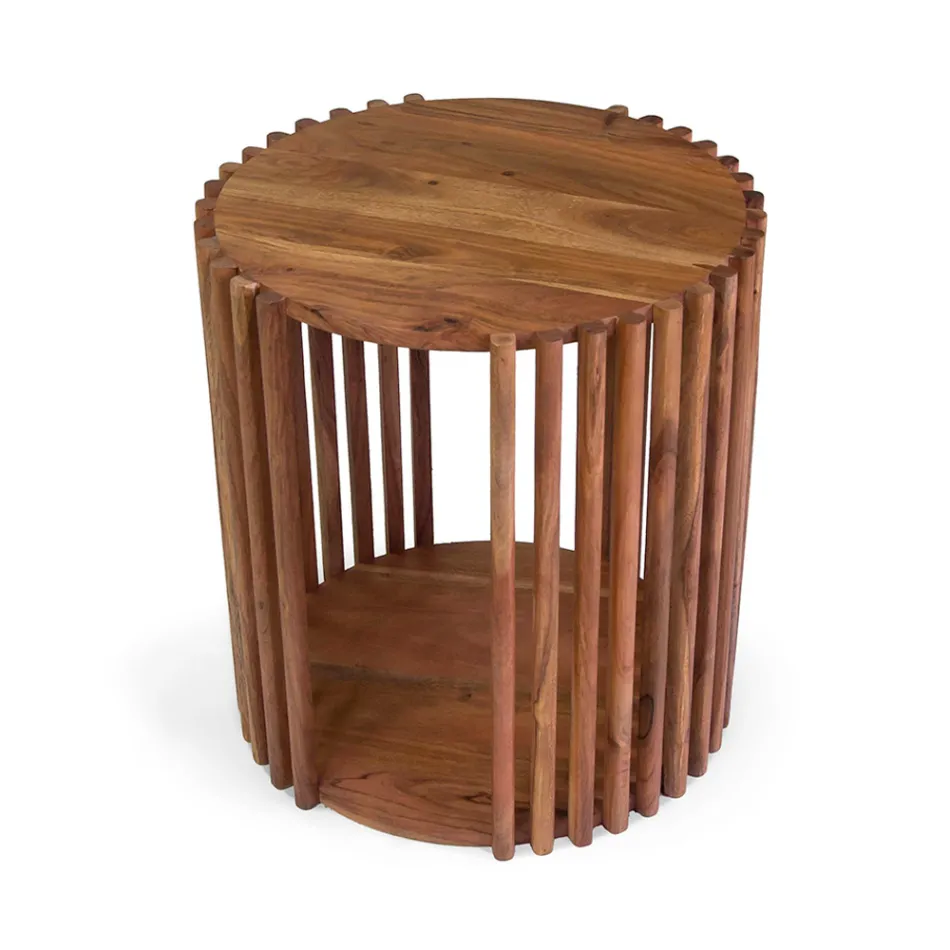 Couchtisch aus Akazienholz - Vortice Viadurini