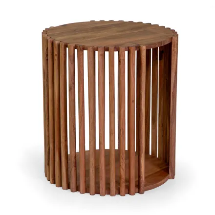 Couchtisch aus Akazienholz - Vortice Viadurini