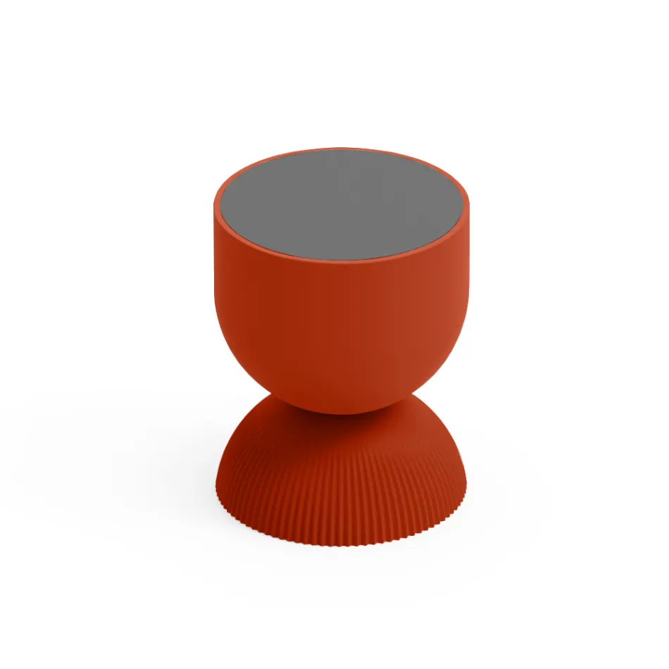 Wohnzimmer-Couchtisch aus Polyethylen in verschiedenen Farben - Loopy Viadurini