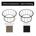 Runder Couchtisch aus Stahl und Steinzeug, hergestellt in Italien – Alisea Viadurini